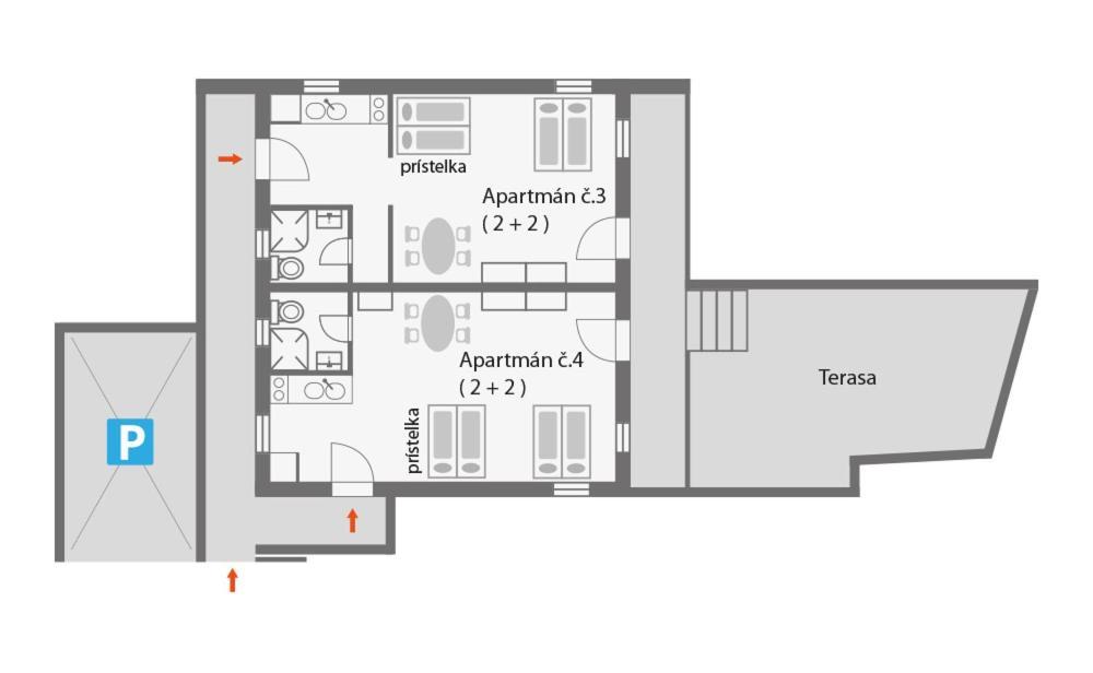 Villa Kristinka Водице Экстерьер фото